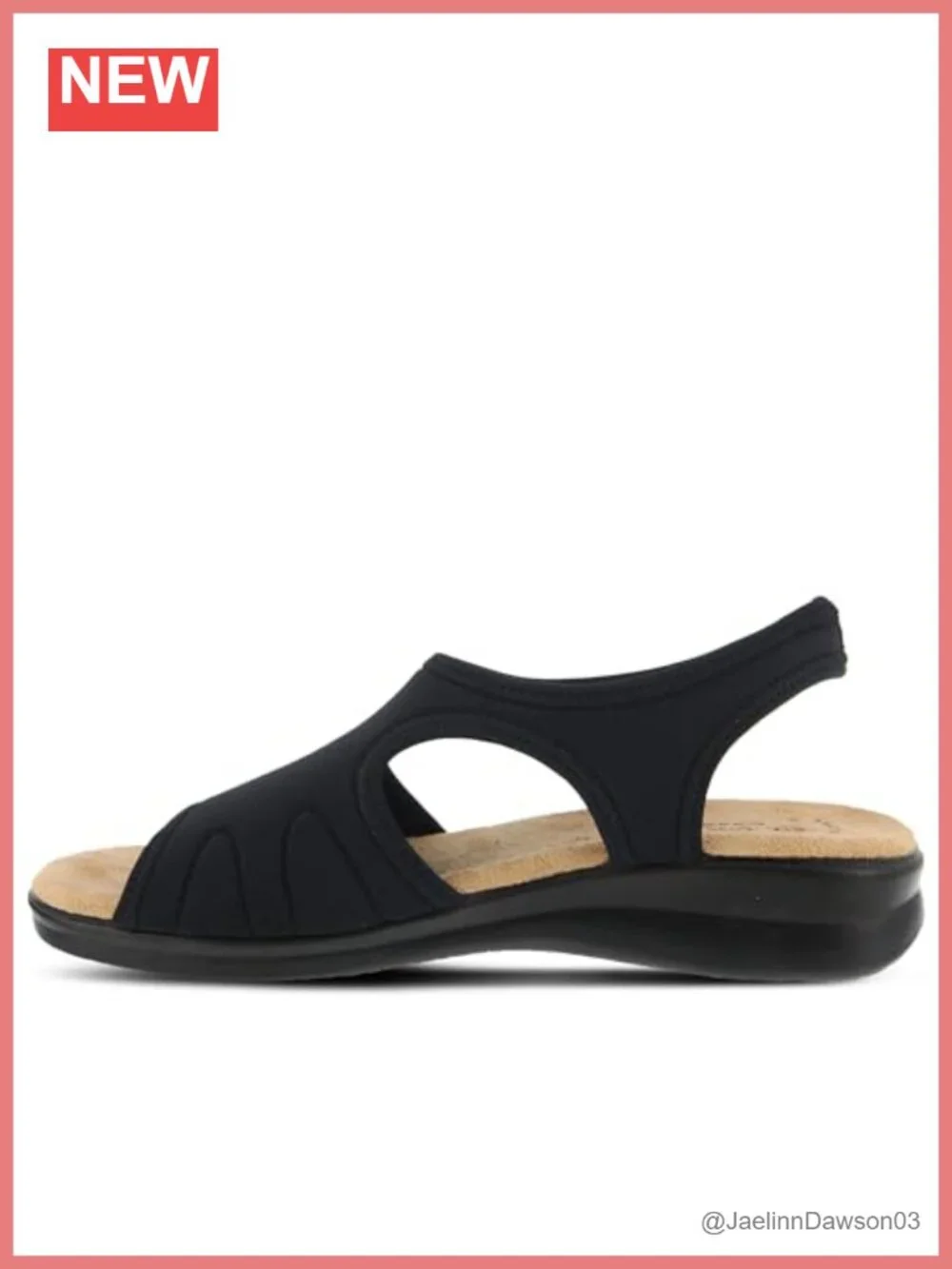 Flexus Nyaman Slingback Wedge Sandals Women Open Toe Slip On Comfort